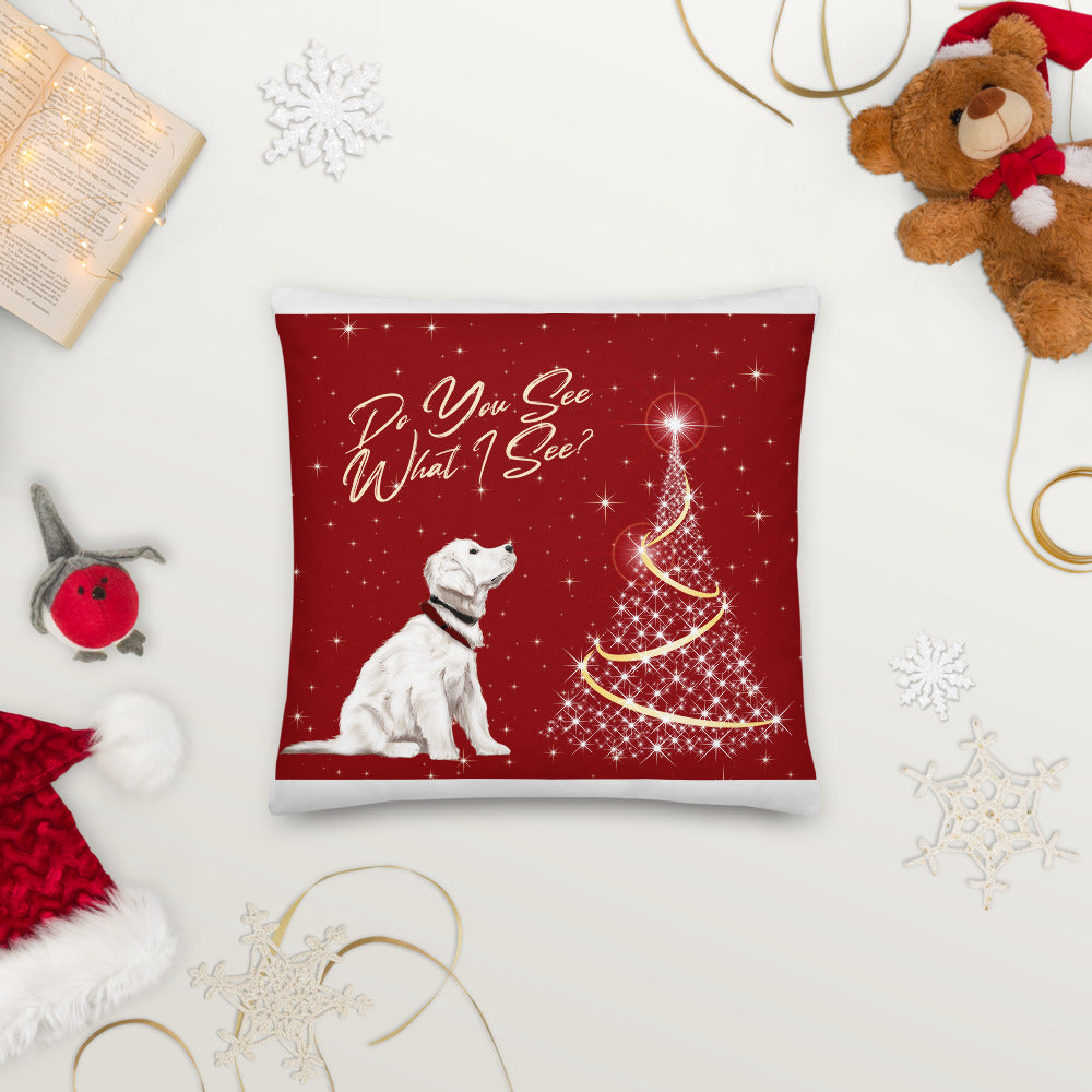 Do You See What I See? Premium Pillow