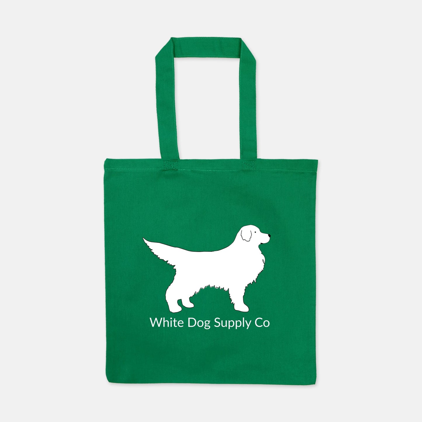 White Dog Lightweight Tote Bag