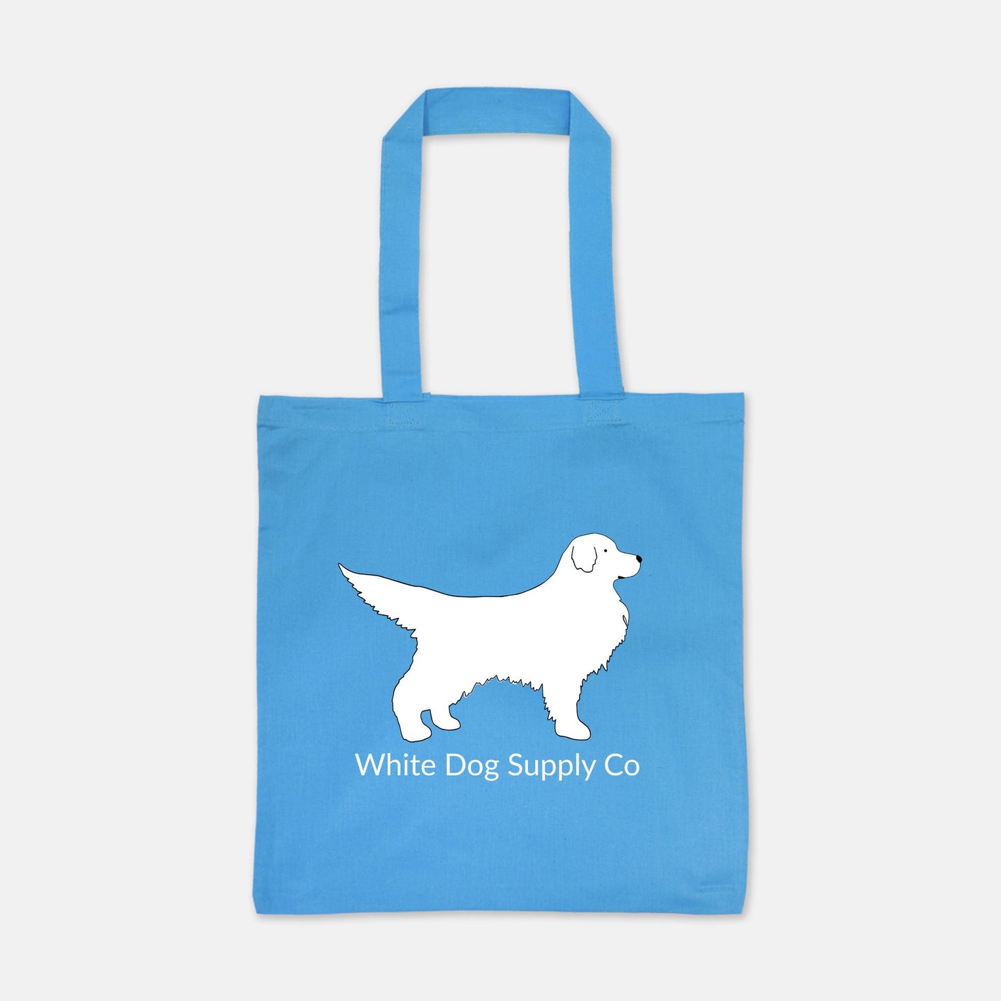 White Dog Lightweight Tote Bag