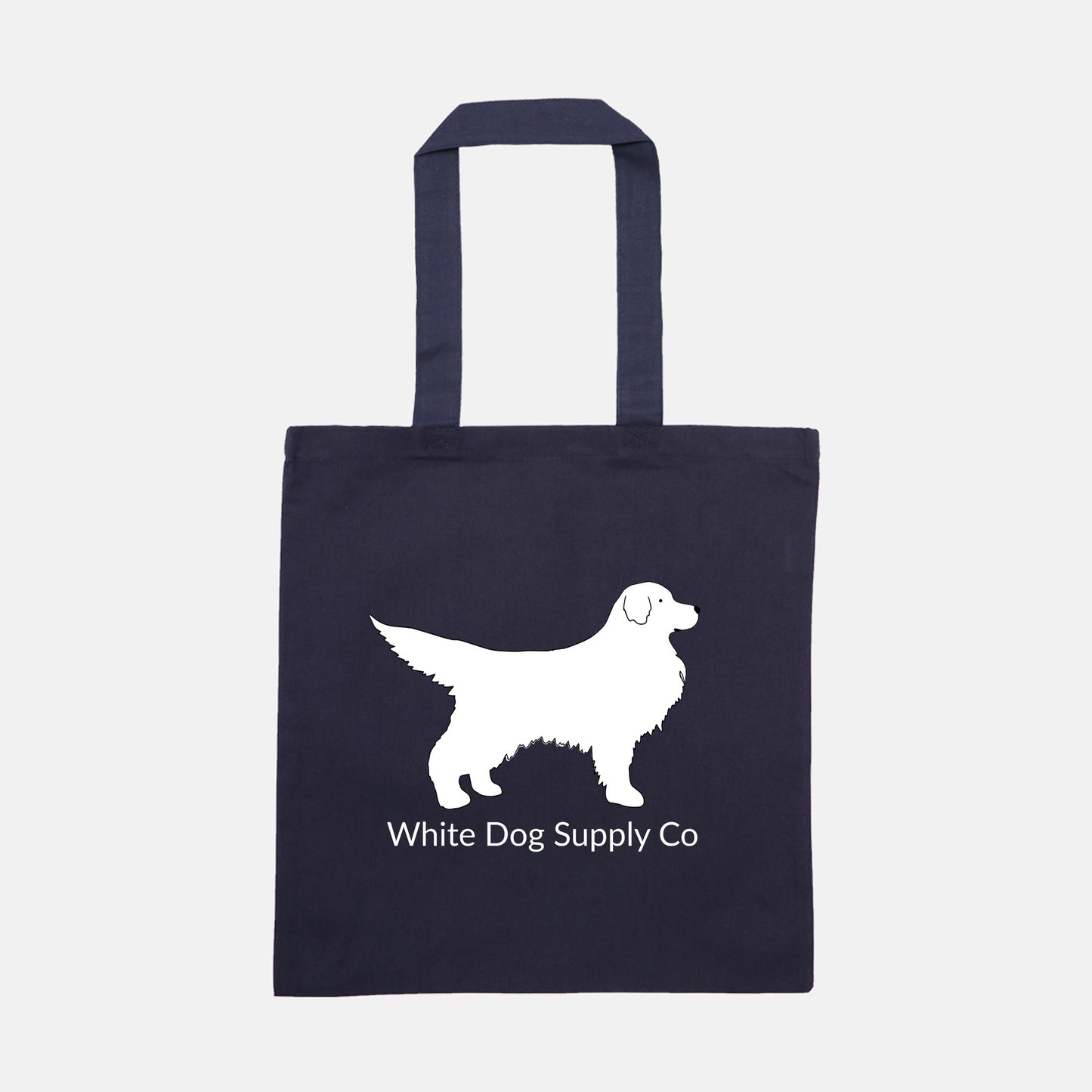 White Dog Lightweight Tote Bag
