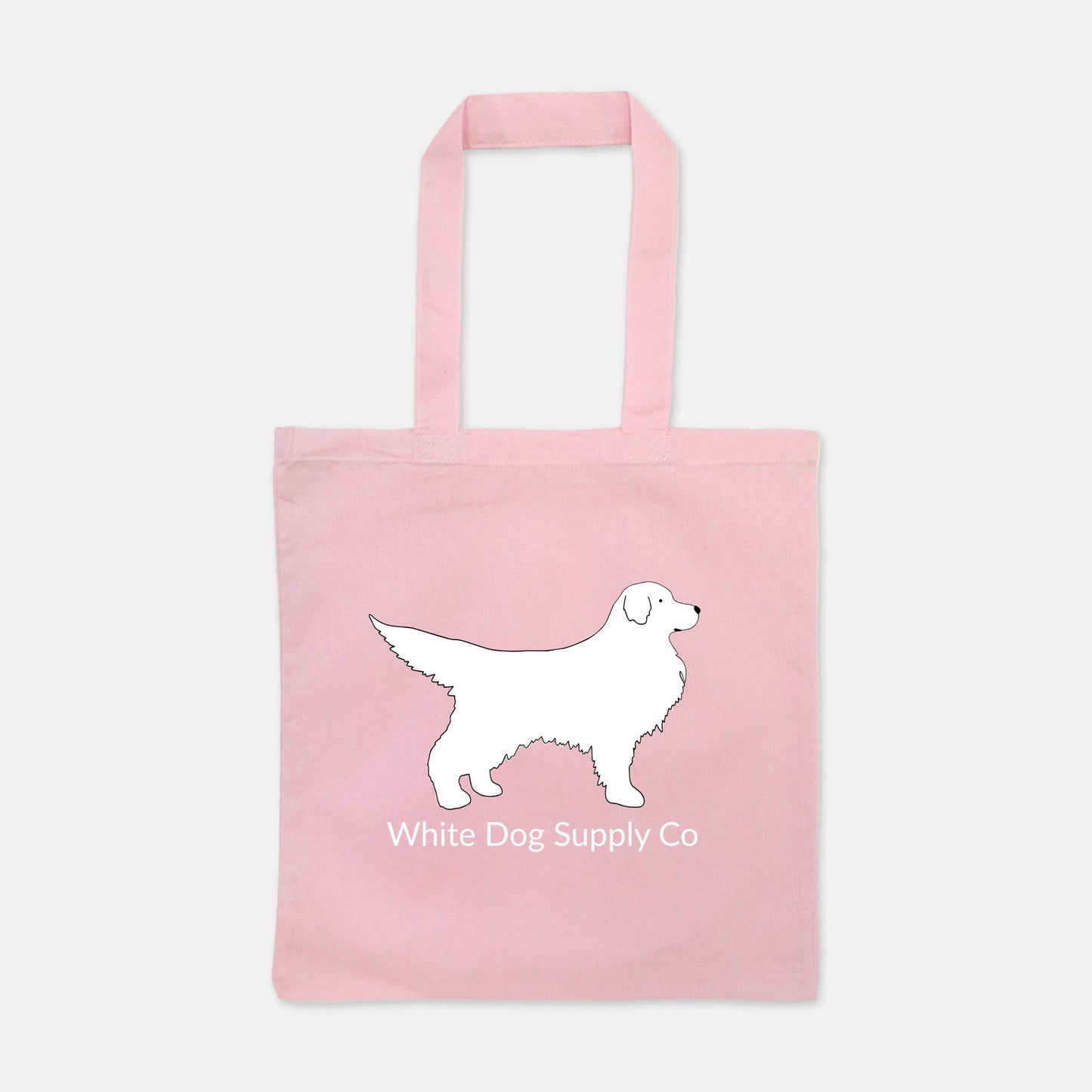 White Dog Lightweight Tote Bag