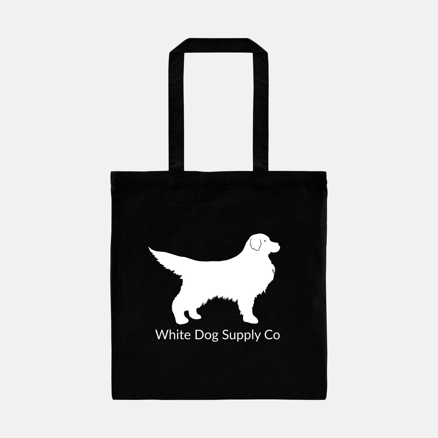 White Dog Lightweight Tote Bag