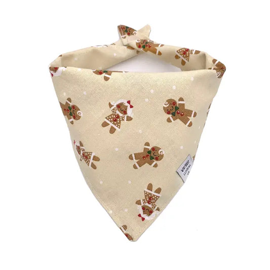 Gingerbread Christmas Dog Bandana