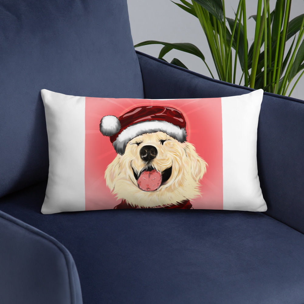 Jolly Christmas Cream Pillow