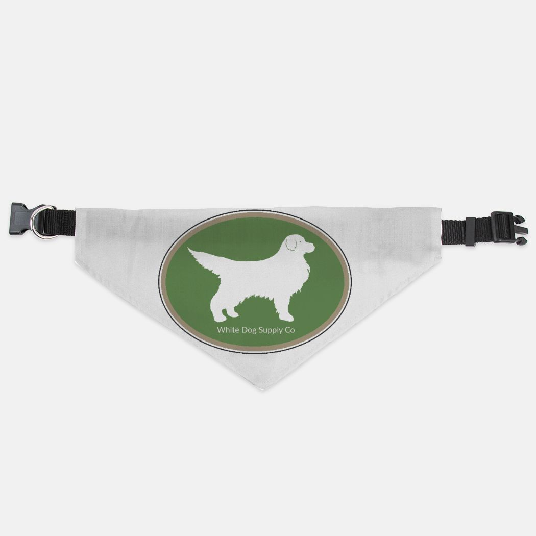 Green Collar Pet Bandana (LG & XL)