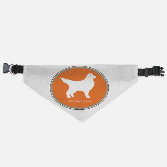 Orange Collar Pet Bandana (LG & XL)