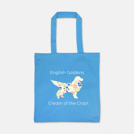 Colorful Lightweight Tote Bag - English Goldens are the Cream of the Crop!