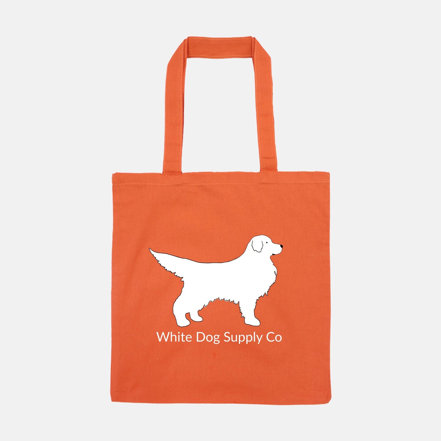 White Dog Lightweight Tote Bag