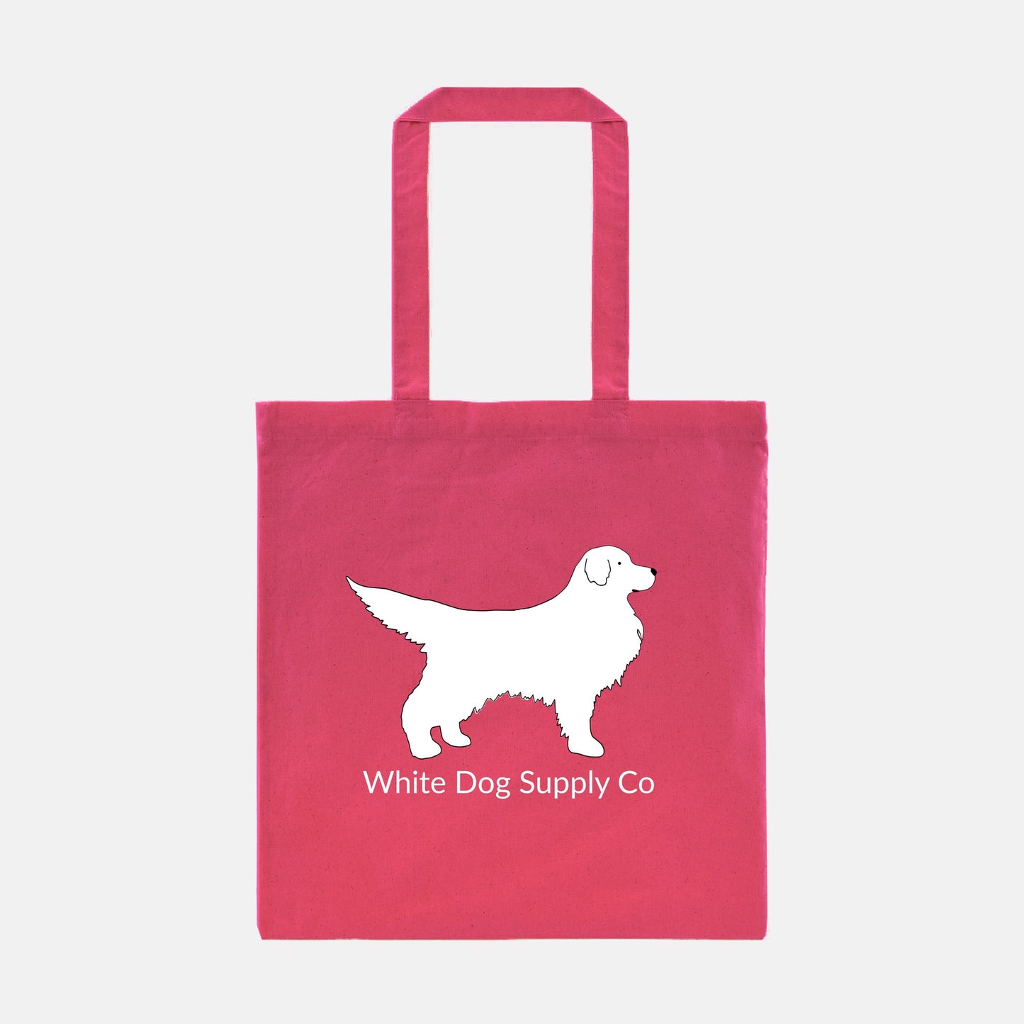 White Dog Lightweight Tote Bag